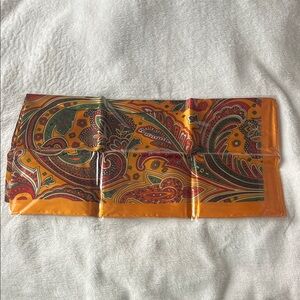 Colorful Paisley Silk Scarf